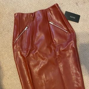 Zara Leather Pencil Skirt (New with Tags) - XS